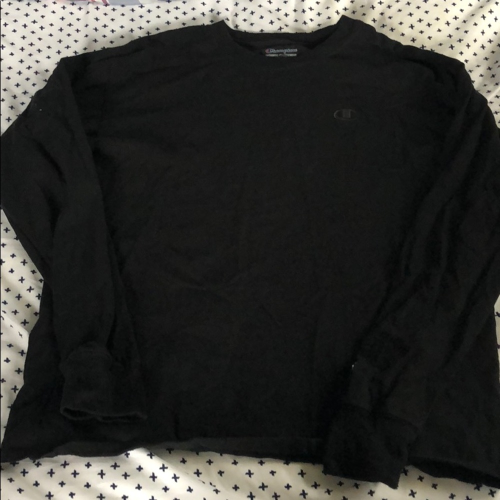 Champion Black Long Sleeve Shirt